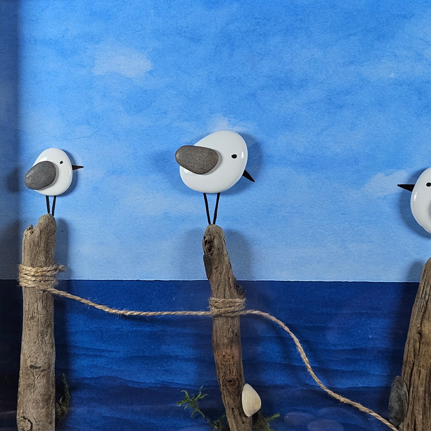 Mouettes au bord de l’océan