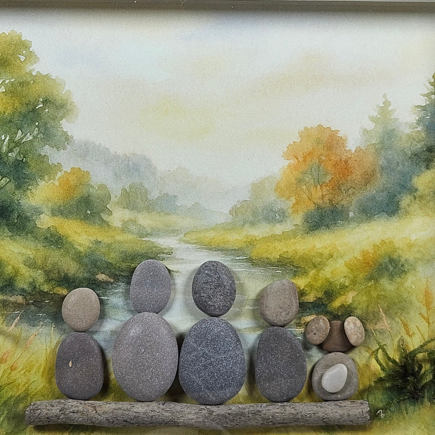 Famille au fil de la rivière