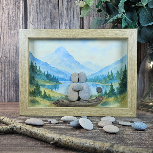 Ensemble face aux montagnes