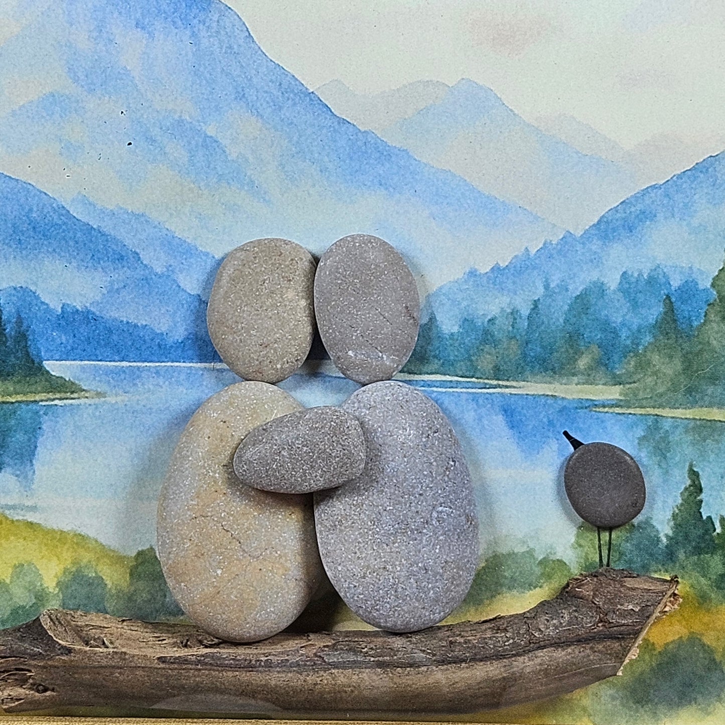 Ensemble face aux montagnes