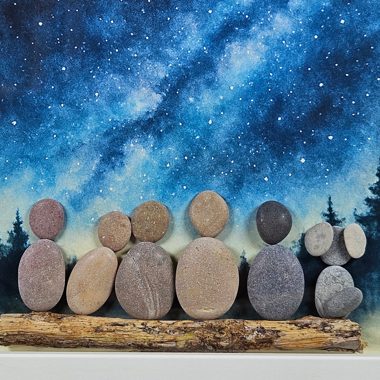 Famille sous les étoiles