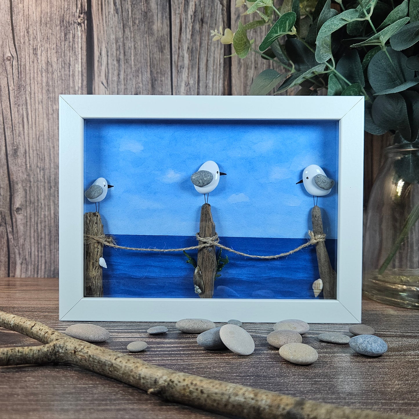 Oiseaux sur le ponton