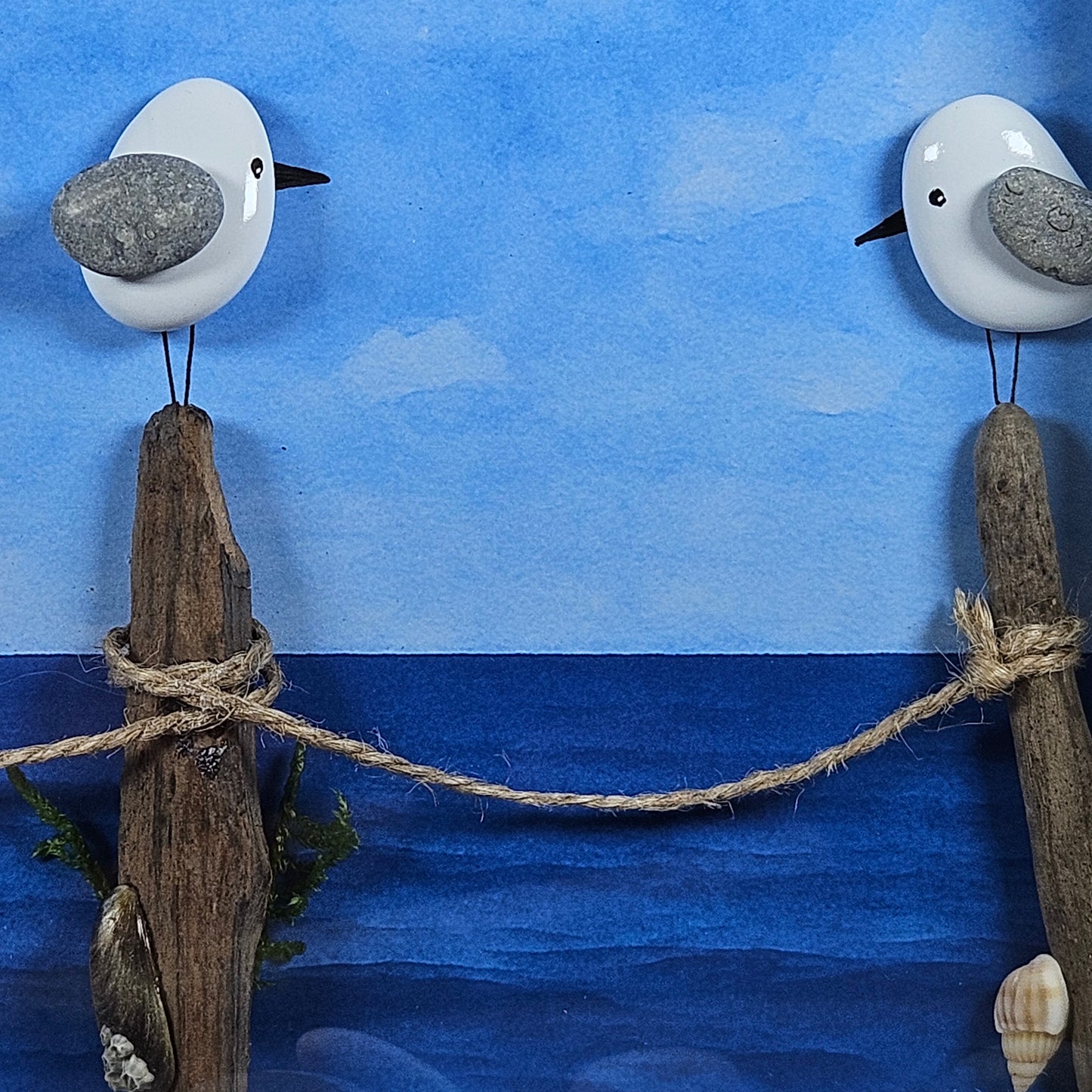 Oiseaux sur le ponton