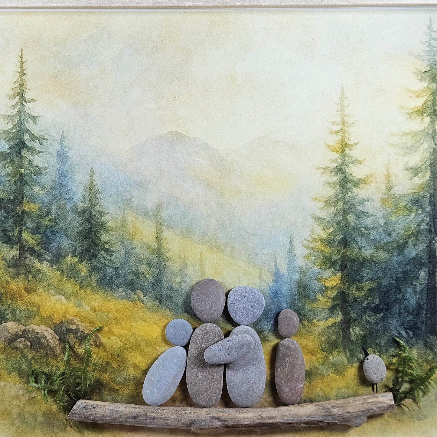 Ensemble au milieu des sapins
