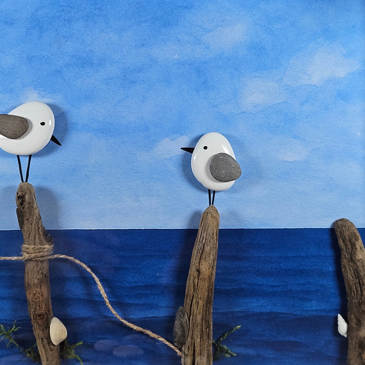 Mouettes au bord de l’océan